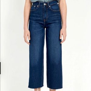 Frank and Oak wide leg crop jeans (size 29)